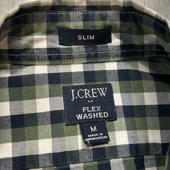 J. Crew long sleeve button down collar shirt.  M - Picture 7 of 7